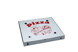Pizza krabice 40x40x4cm - z vlnit lepenky / ostr hrany / 71940