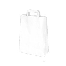 Papírová taška bílá 22x10x28cm / 70g/m2