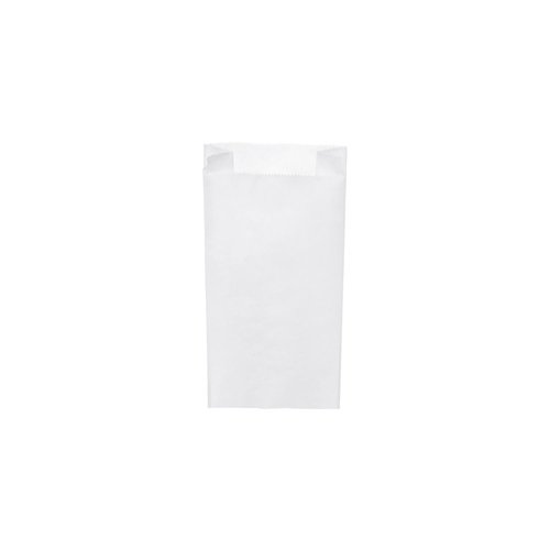 Papírový sáček (svačinový) bílý 12+5x24cm     (na 1kg) / 71010