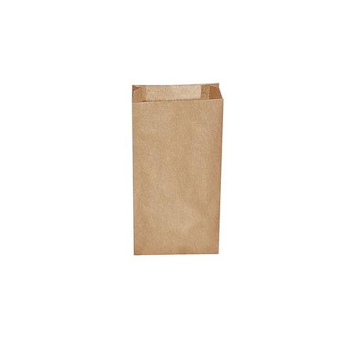 Papírový sáček (svačinový) hnědý  12+5x24cm     (na  1 kg) / 70910