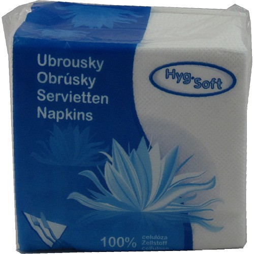 Ubrousek 1-vrstv bl (100ks) 30x30cm        (100% celuloza) / 70330