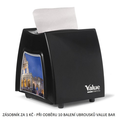 Zsobnk na ubrousky Value Bar 11x21cm ern