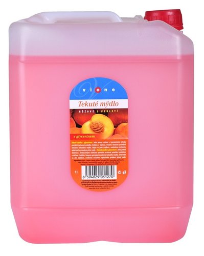 Tekuté mýdlo VIONE růžové - BROSKEV 5 l