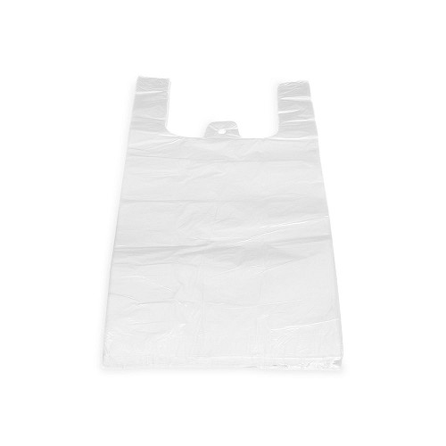 HDPE taška blok. č. 4 bílá Silná 25+12x45cm/ 8mikr.