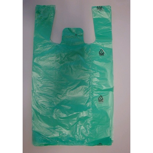 HDPE taška blok. č. 4 zelená Silná 25+12x45cm/ 8mikr.