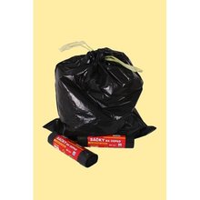 PE sáček na odpad černý - zatahovací 60x75cm/30my - 60l