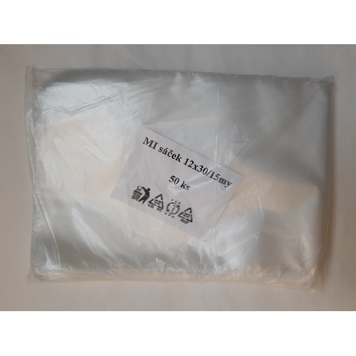 HDPE sáček k zamražení potravin 12x30cm/ 15mikr.