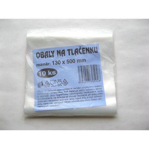 HDPE obal na tlačenku 13x50cm