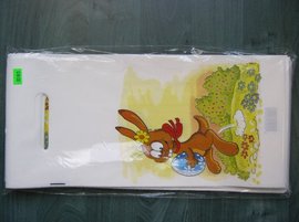 PE taška průhmat velikonoční - Zajíc 18x40cm
