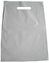 PE taška průhmat bílá 25x35cm