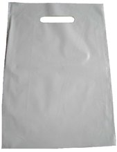 PE taška průhmat bílá 35x50cm