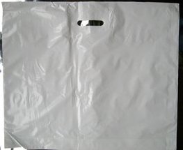 PE taška průhmat bílá 65x55cm