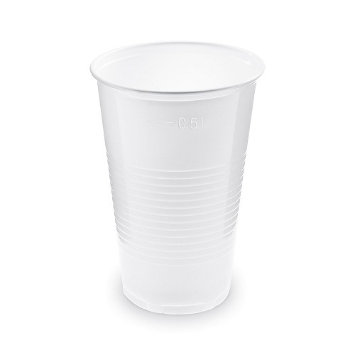 Kelímek na nápoje (PP) bílý 500 ml / 73205