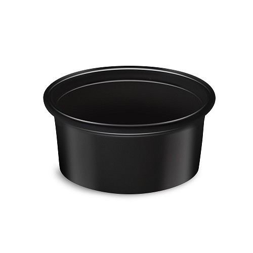 Dresinková miska (PP) černá 80 ml / prům. 70x35mm / PP322