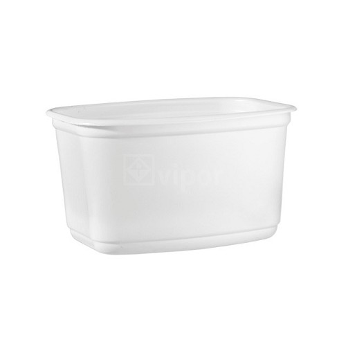 Vanička na sádlo bílá / 500g 139x104x76mm