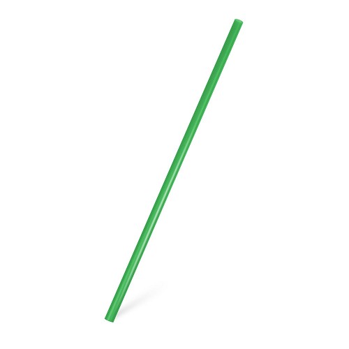 Slámka / brčko rovné zelené znovu použitelné  25cm/pr. 8mm