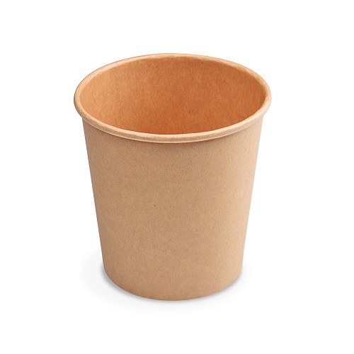 Papírová miska kulatá hnědá, 750ml,  nepromastitelná (PAP/PE) prům. 11,5 x 11,5 cm / 76976