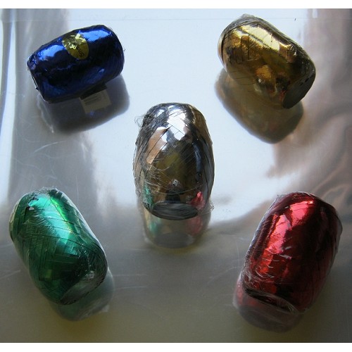 Stuha barevná metal. 0,5cm/20m
