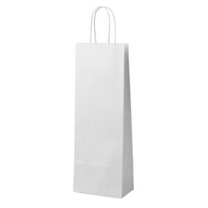 Dárková taška na lahev - LONGER  14x8x39cm bílá