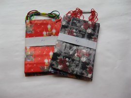 Dárková taška papír. vánoční - A 1 11x17cm