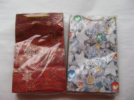 Dárková taška papír. vánoční - A 5 16x27cm