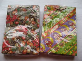 Dárková taška papír. vánoční - A 6 21x26cm