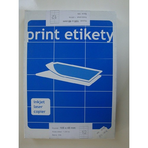 Etiketa Print 105x48mm