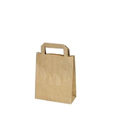 Papírová taška hnědá 18x8x22cm / 70g/m2 / 47412