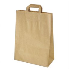 Papírová taška hnědá  32x16x39cm / 80g/m2 / 47436