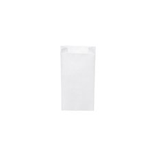 Papírový sáček (svačinový) bílý 10+5x22cm     (na 0,5kg) / 71005