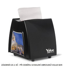 Zsobnk na ubrousky Value Bar 11x21cm ern