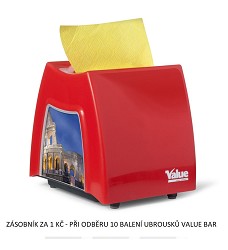 Zsobnk na ubrousky Value Bar 11x21cm erven