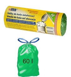 HDPE sek na odpad bl - zatahovac 63x73cm - 60l / 69486