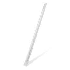 Slámka papírová JUMBO bílá hygienicky balená - 25 cm, prům. 8 mm  / 40931