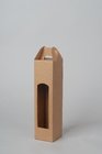Dárková krabice - obal na 1 lahev  přírodní 8x8x34,5cm